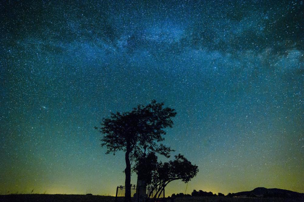 A Tejút az égbolton Salgótarján közeléből fotózva 2015. június 20-án