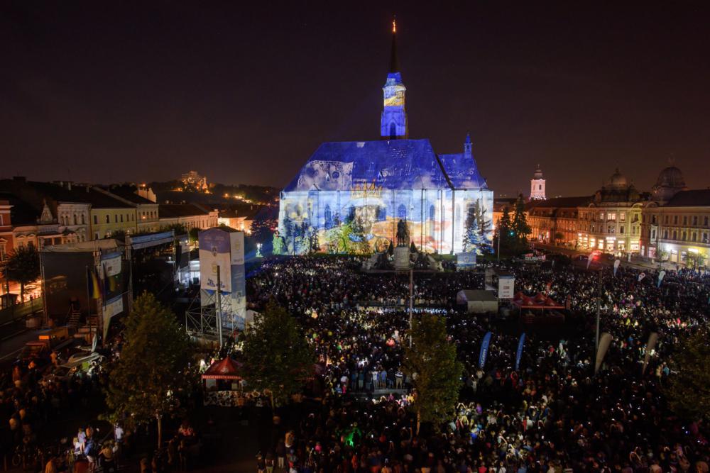 Ünnepség Kolozsváron a város 700. évfordulóján
