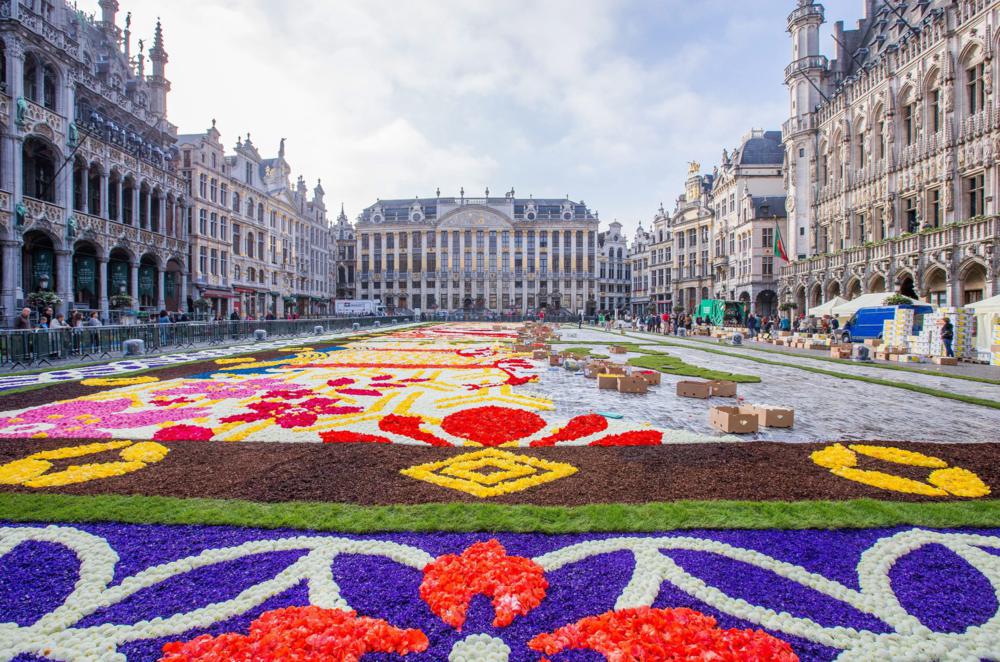 Virágszõnyeg Brüsszelben
